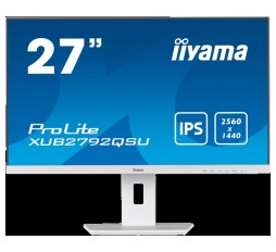 Slika proizvoda: IIYAMA Monitor LED XUB2792QSU-W5 27" IPS 2560 x 1440 @75Hz 350 cd/m² 1000:1 5ms DVI HDMI DP USB 3.0 x 2 HDCP height, pivot 